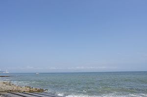 三浦海岸の海のフリー写真素材