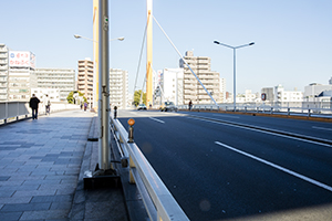 新大橋通り(東京都中央区)のフリー写真素材