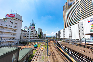 立川駅ホームのフリー写真素材
