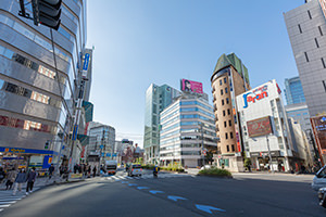 五反田 桜田通りのフリー写真素材