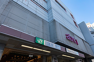 目黒駅東口のフリー写真素材
