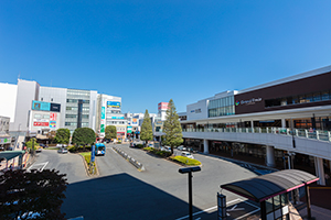 所沢駅西口前のフリー写真素材