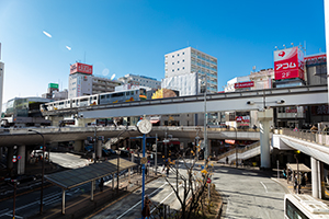 立川駅南口周辺のフリー写真素材