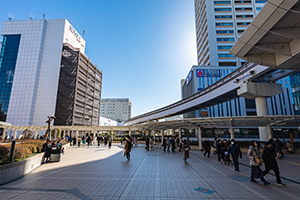 立川駅北口周辺のフリー写真素材