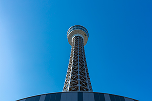 横浜マリンタワーのフリー写真素材